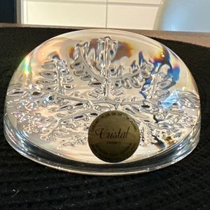 Genuine Crystal Snowflake Paper Weight Made in France